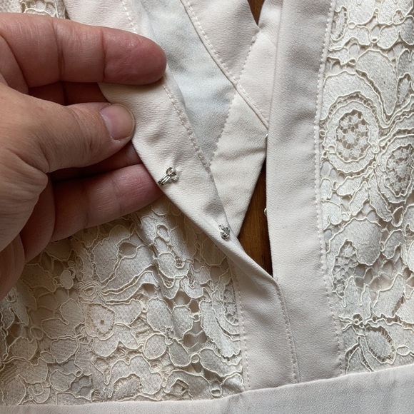 Free People lucky in love lace dress in shell size small - Picture 6 of 11